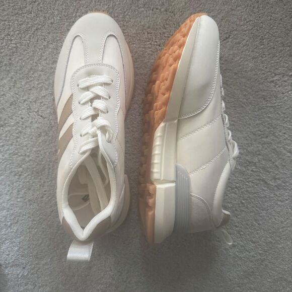 NEW Somiliss Sneakers Beige Genuine Leather Suede Size EU 39 (US 8-8.5) - Picture 9 of 13